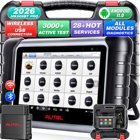 Autel MK808BT PRO front view showing tablet and interface for fast diagnostics