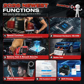 Autel closeup of tablet ports and connectors highlighting rugged build quality