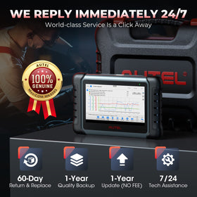 Autel MK808S retail box and included accessories for out-of-the-box readiness