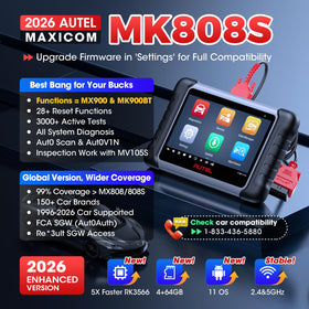 Autel MK808S OBD2 connector and cable for reliable vehicle connection