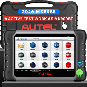 Autel MK808S front tablet view showing diagnostics for faster troubleshooting