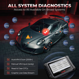 Autel MK808S paired with Autel MV105 endoscope revealing hard-to-reach inspection