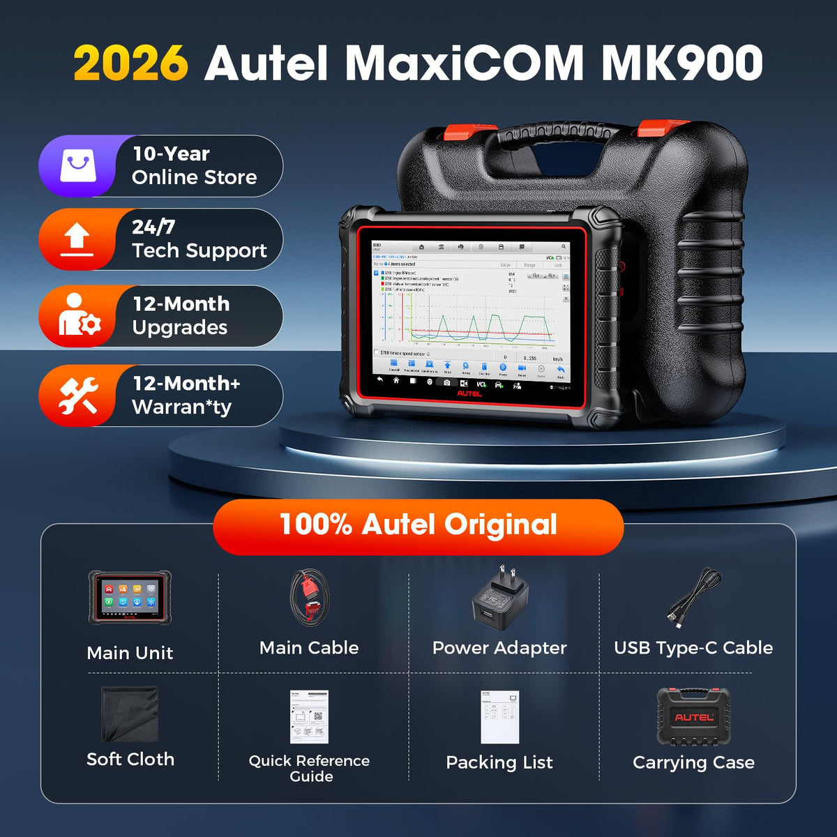Autel MK900 in a workshop setting improving technician workflow