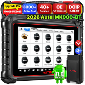 Autel MK900BT front view showing tablet and clear diagnostic display for fast checks