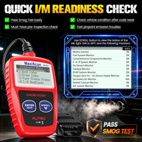 Autel MS309 displaying freeze-frame data to aid faster fault analysis