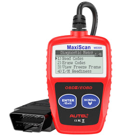 Autel MS309 front view showing compact design and quick access port for easy diagnostics