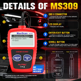 Autel MS309 showing VIN and calibration info to verify vehicle ECU identity