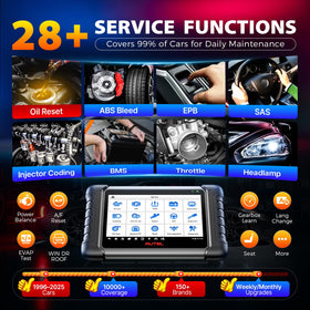 Autel MX808S active test screen executing component commands for faster diagnosis