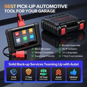 Autel MX808S in a garage setting, speeds diagnostics for busy workshops