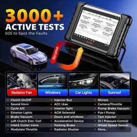 Autel MX808S OBD2 cable connected to port for stable data transfer benefit