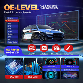 Autel MX808S service menu listing oil reset and ABS bleed, streamlined maintenance