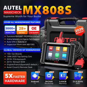 Autel MX808S close-up screen displaying live data for quicker troubleshooting