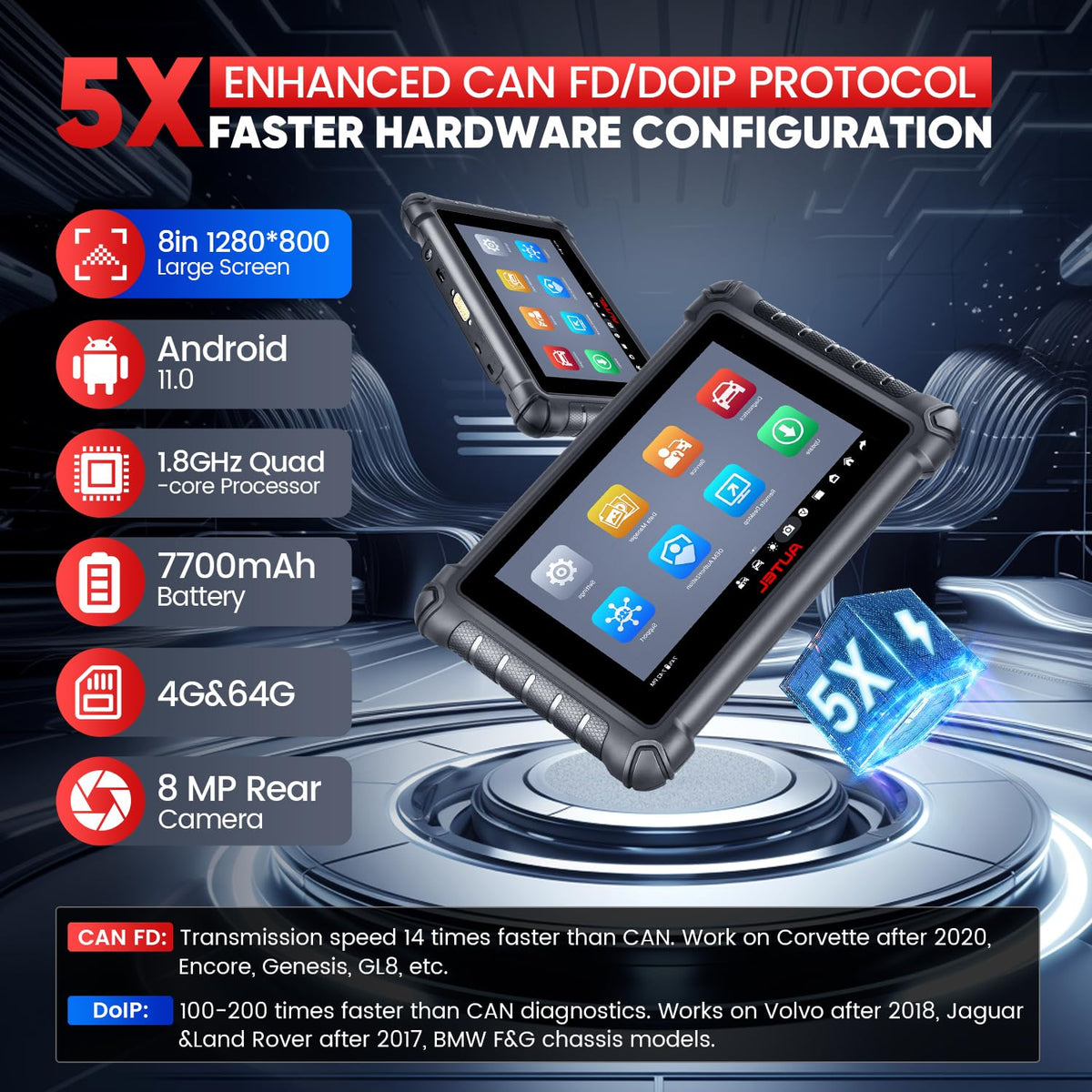 Autel MX900 printing pre and post scan report wirelessly for documentation