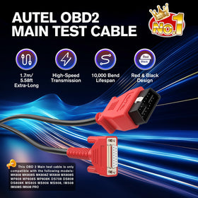 Autel 15-pin scanner end illustrating screw-fit for reliable diagnostics