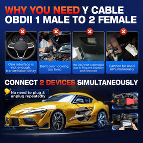 Autel cable length shown on vehicle dash for convenient reach