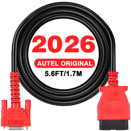 Autel front connector showing 15-pin plug and secure connection benefit