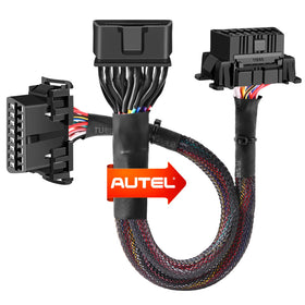 Autel OBD2 Y splitter front view showing dual ports benefit