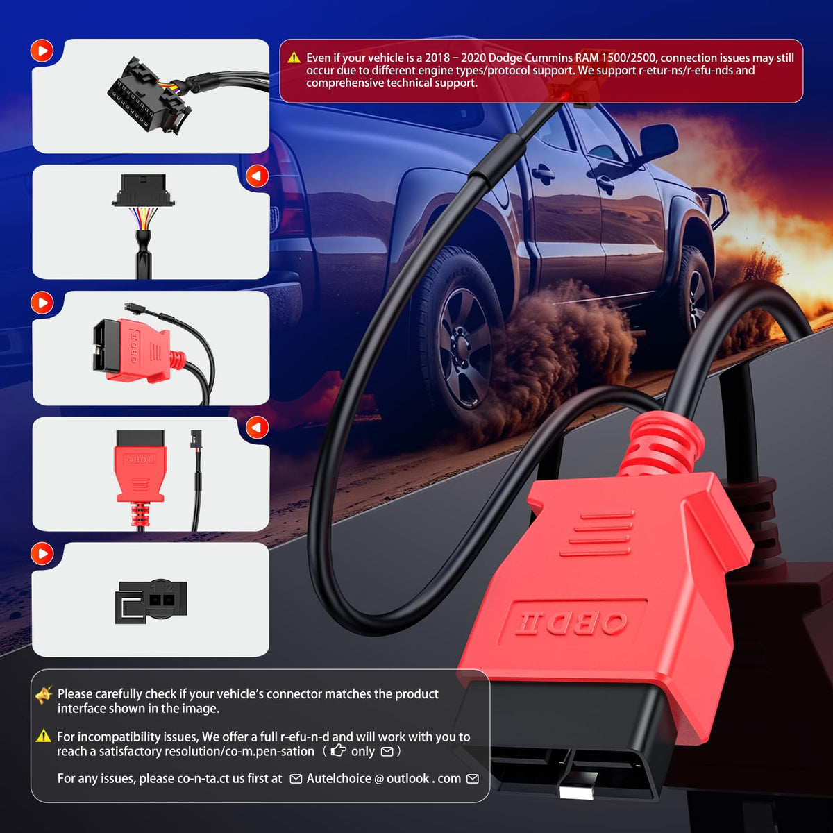 Autel product packaging with warranty card showing reliable purchase protection