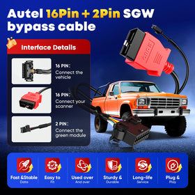 Autel closeup of pins showing precise 16‑pin and 2‑pin contacts benefit