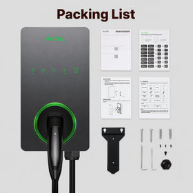 Autel RFID card next to charger illustrating optional access control