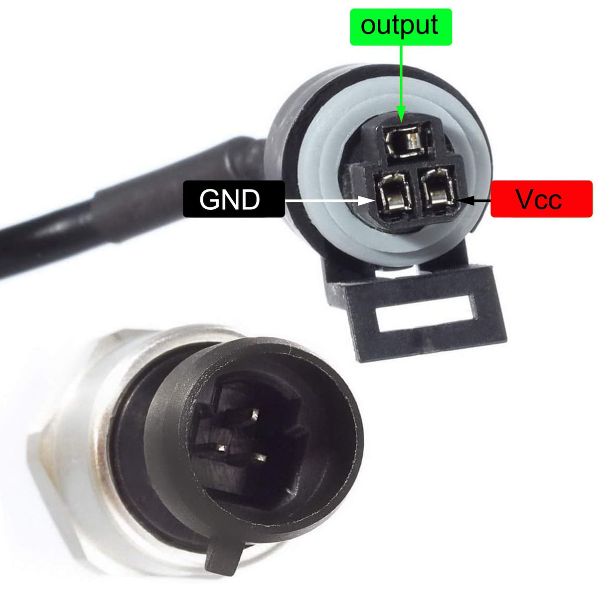 AUTEX sensor installed in engine port illustrating compact, secure fit