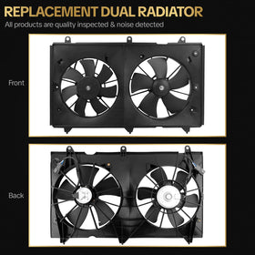 AUTISTOP fan assembly beside ruler showing accurate size for correct fitment