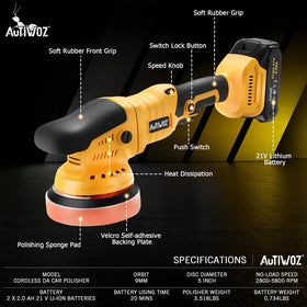 AUTIWOZ ergonomic grip detail reducing vibration for comfortable long use