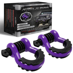 AUTMATCH D-ring shackle front view showing sturdy drop-forged steel and secure design
