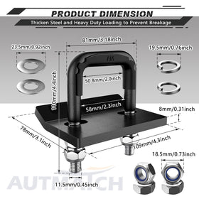 AUTMATCH installed on receiver showing reduced wobble and quieter towing benefit