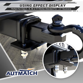 AUTMATCH on vehicle towing setup showing quieter, steadier haul benefit