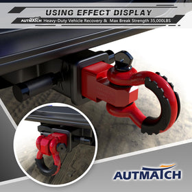 AUTMATCH off-road vehicle recovery scene showing sturdy recovery point in use