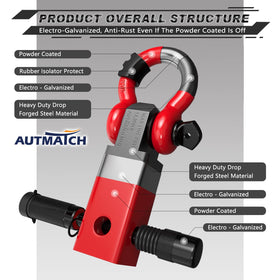 AUTMATCH installed 2" receiver on truck demonstrating reliable towing anchor