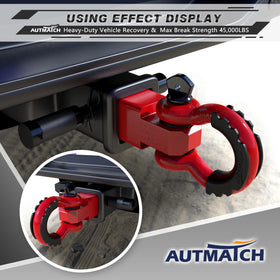AUTMATCH size comparison next to ruler showing compact 2" shank fitment