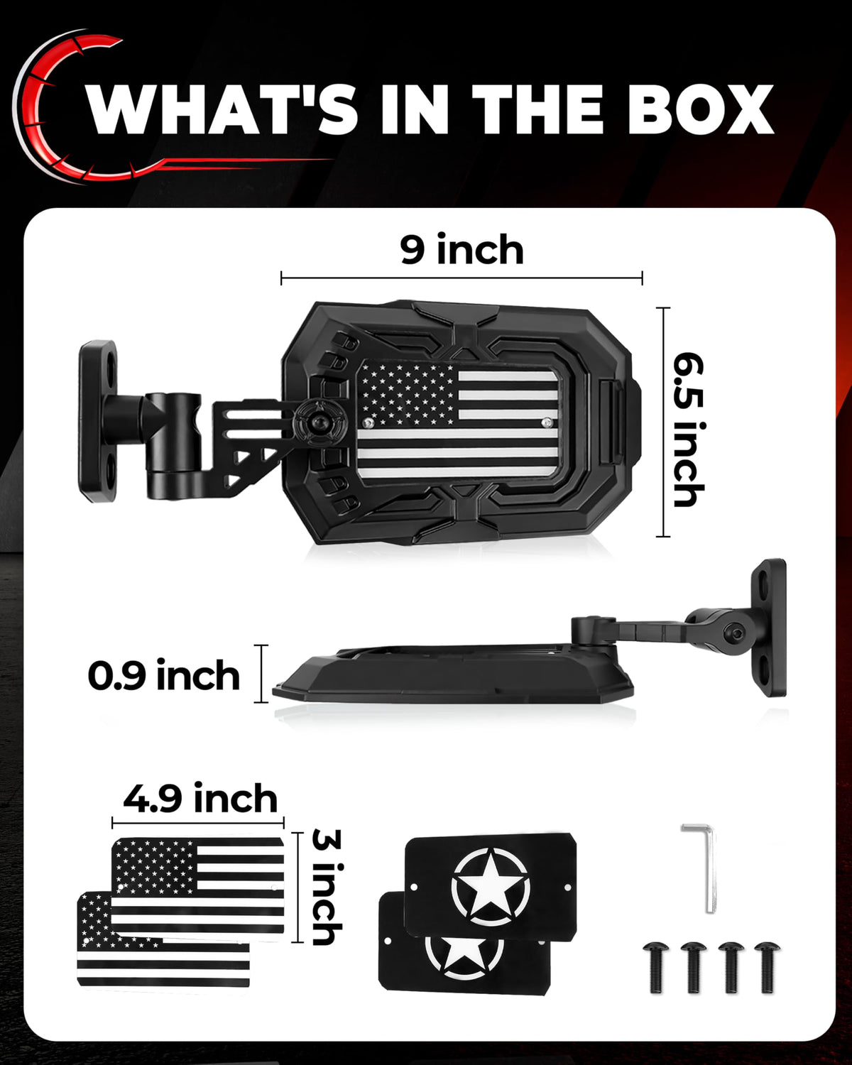 Auto Buero product label and hardware showing easy DIY installation