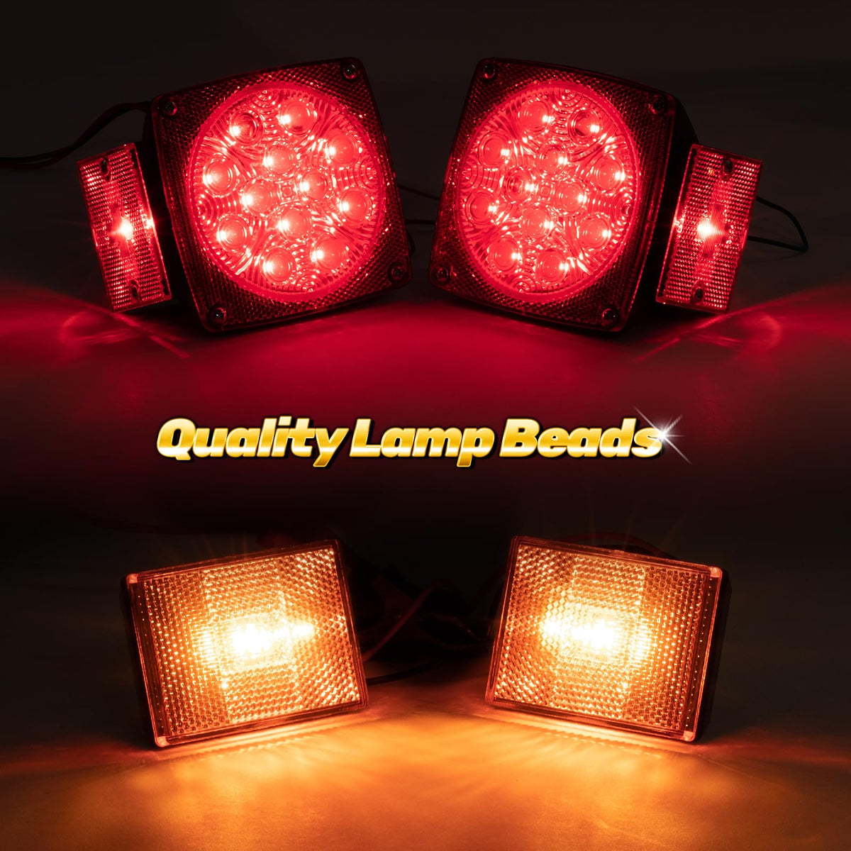 AUTO-GEKKO amber clearance light close-up improving side visibility and safety