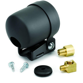 Auto Meter 2204 front view showing pedestal mount and clean fit, improves gauge visibility