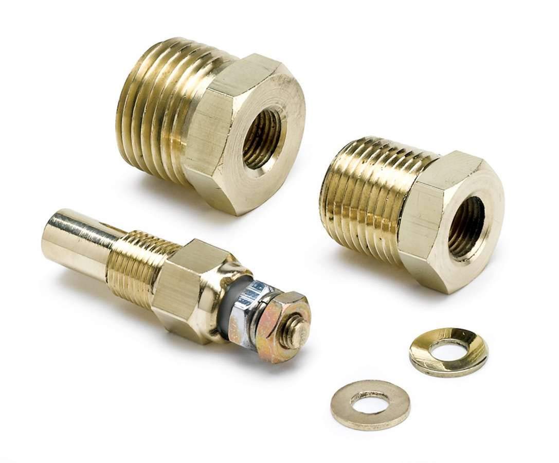 Auto Meter 2385 front-angle view showing sensor body and connector for accurate gauge readings