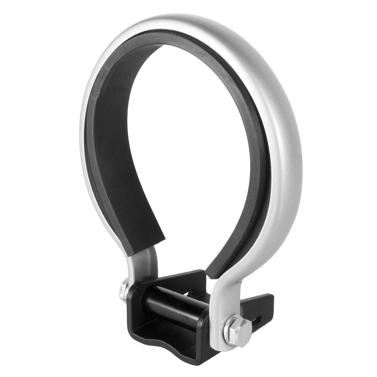 AUTO METER front view of adapter showing strap and base, for secure vibration reduction