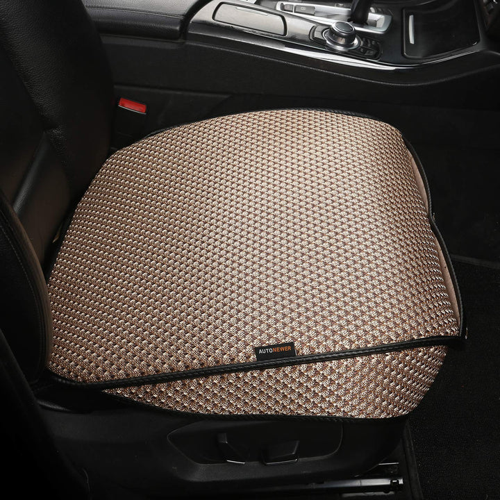 Auto Newer front seat cover packaging showing contents and color benefit protection