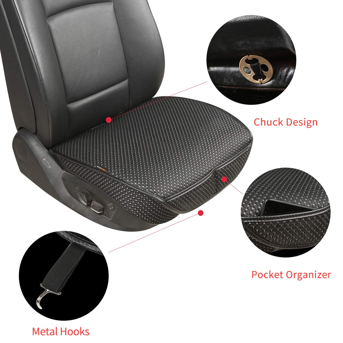 Auto Newer non-slip suede underside preventing cover movement and shifting