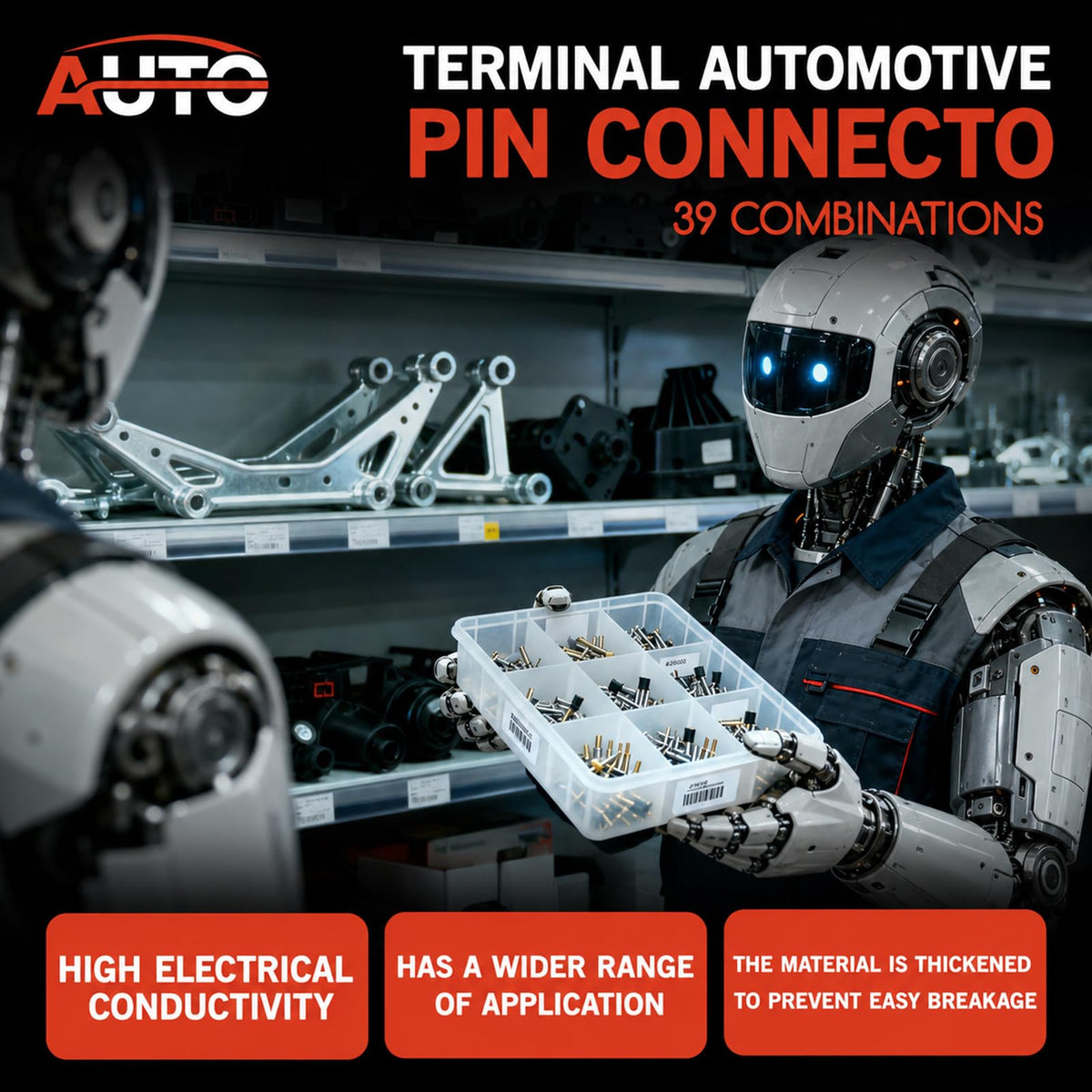 AUTO OCCASION close-up of crimp pin detail for reliable electrical contact