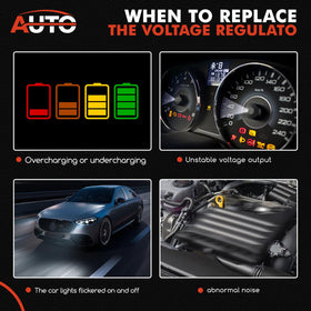 AUTO OCCASION regulator next to ruler illustrating dimensions for accurate fitment benefit