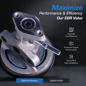 Auto Parts Prodigy new gasket displayed with valve for leak prevention