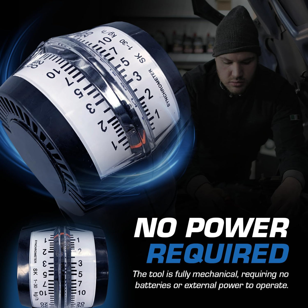 Auto Parts Prodigy in-use on motorcycle demonstrating faster, precise synchronization