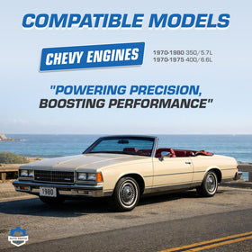 Auto Parts Prodigy carburetor on classic truck engine bay showing improved drivability