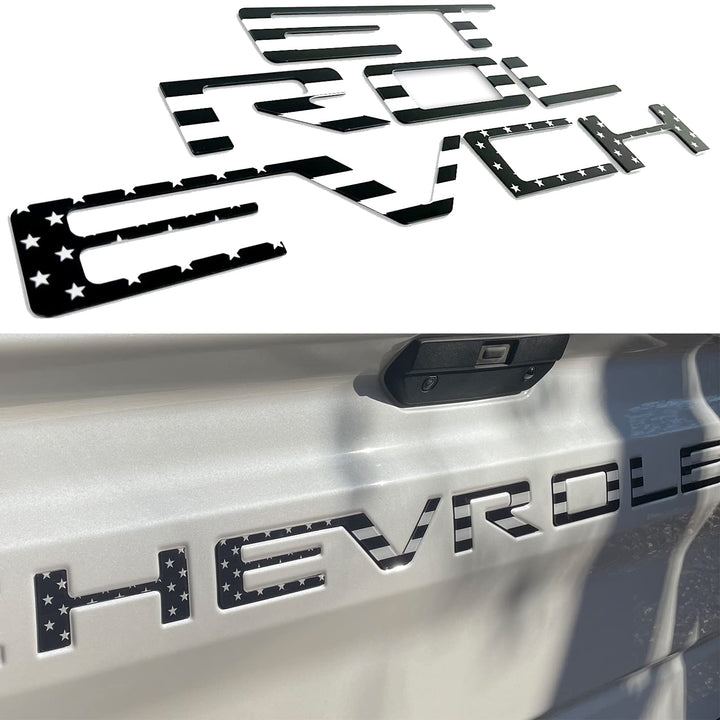 Auto Safety front view of black 3D letters showing clean fit and durable look