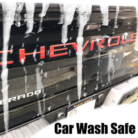 AUTO SAFETY rear of letter showing 3M adhesive backing for secure fit