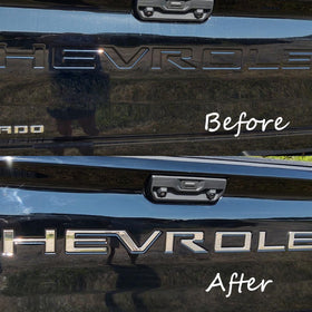 Auto safety close-up of ABS texture and chrome finish highlighting durability