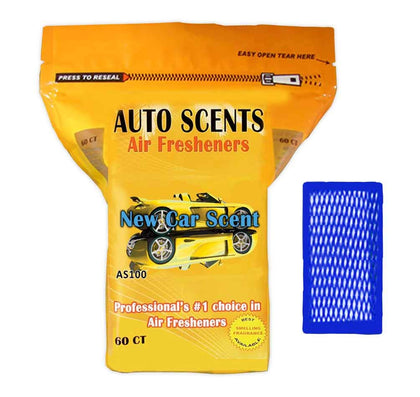 Auto Scents front packaging showing 60 pads and professional-grade benefit