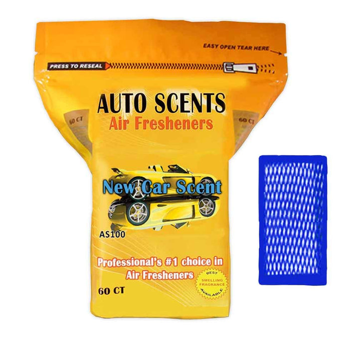 Auto Scents front packaging showing 60 pads and professional-grade benefit